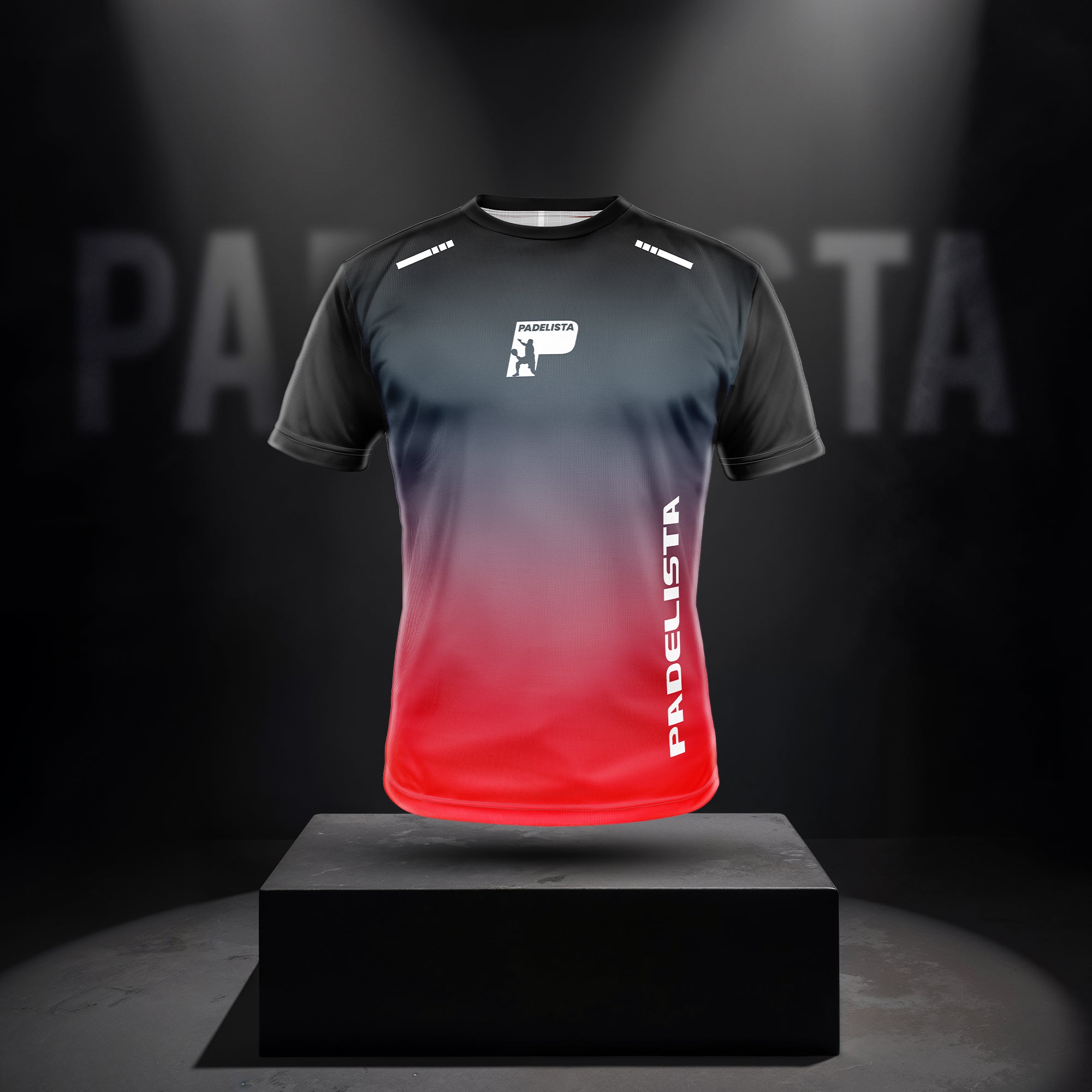 Red & black Padel T-shirt