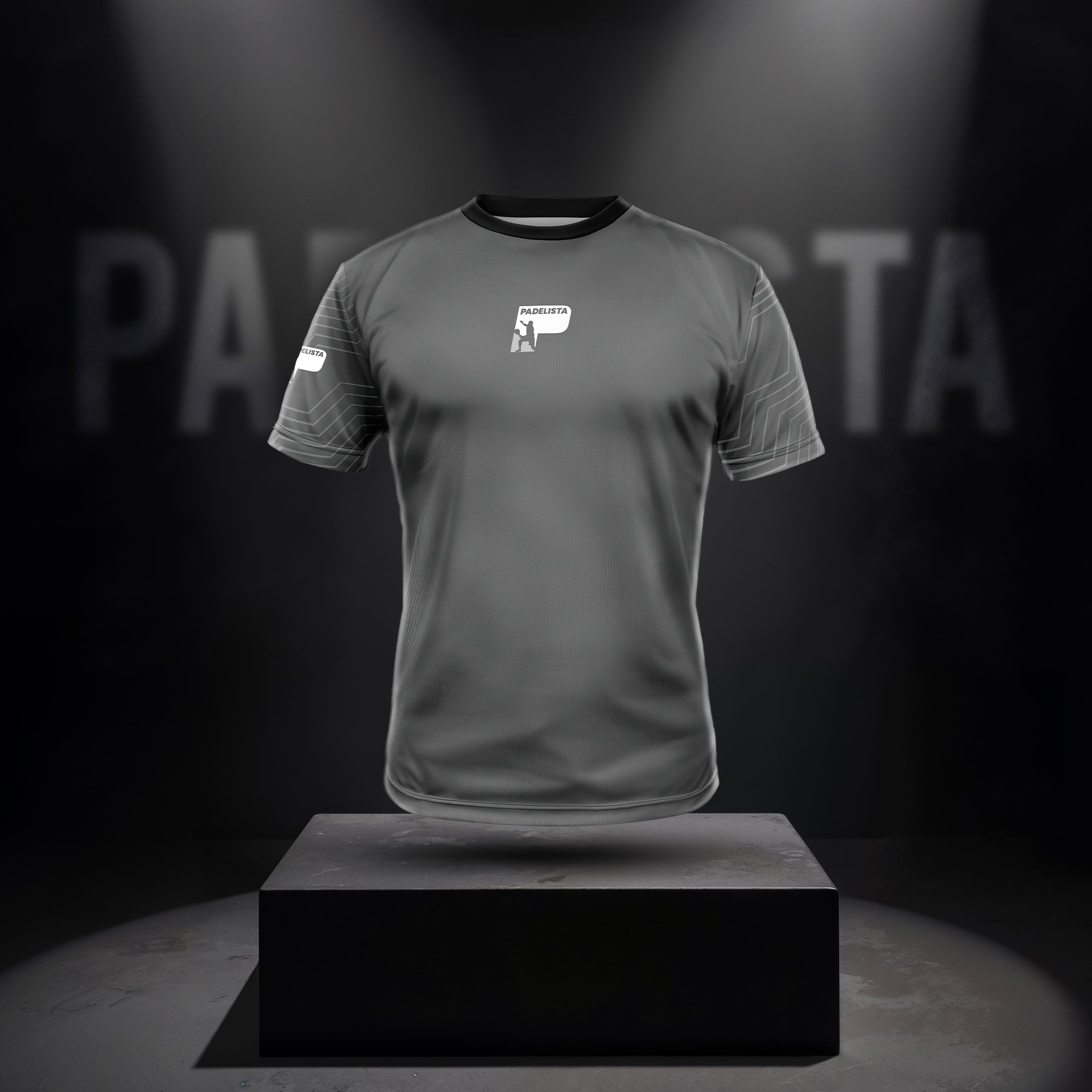 Grey wave Padel T-shirt