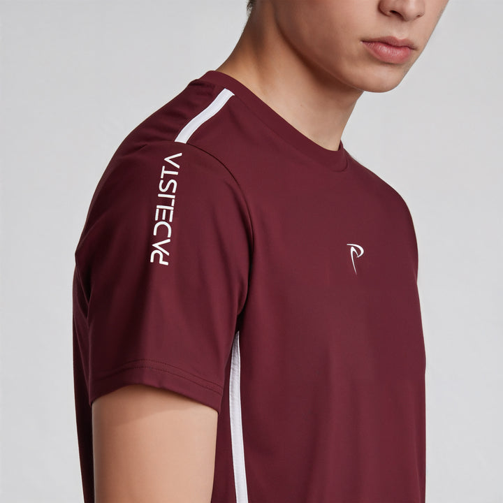 STRIKEFLEX PRO Padel Performance Tee - Burgundy