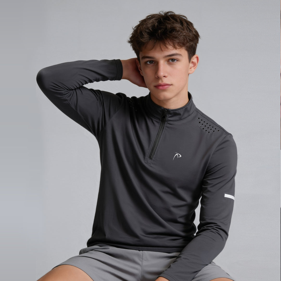 Endurance PRO Long Sleeve Padel t-shirt -Grey